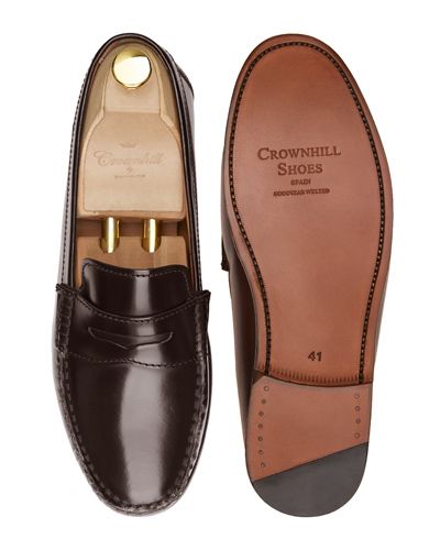 Mocasín penny, zapatos de piel, zapato marrón, zapato loafer, zapato con antifaz de diamante, zapatos cómodos para el verano