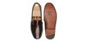 Loafer Penny, sapatos de pele, sapato marrom, loafer, máscara de sapato, sapatos confortáveis