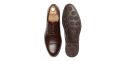 Cognac scarpe derby norvegese per gli uomini, mens marrone Bluchers scarpe