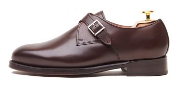 Monkstrap for men, dress black shoes, black single monkstrap, wedding shoes