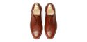 Cognac scarpe derby norvegese per gli uomini, mens marrone Bluchers scarpe