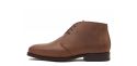 Dark brown leather chukka boots, casual mens boots