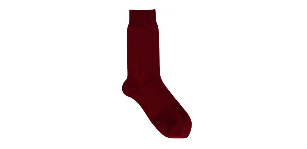 Calcetines de algodón lisos para hombre