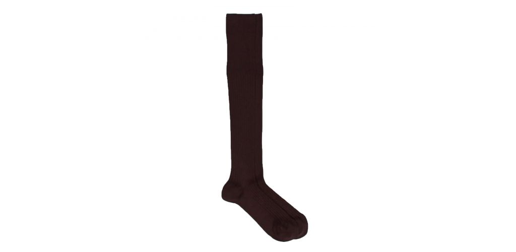 Calcetines de algodón de canalé para hombre - Hilo de escocia