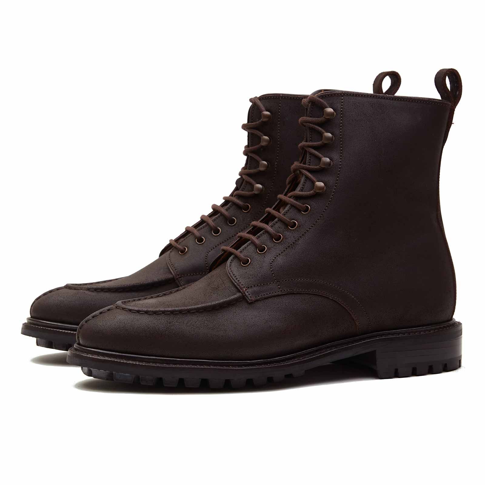 Bottes De Campagne Henry Maxwell Marron - Taille UK 10 (EU 44), Fait Main, Cuir, Occasion