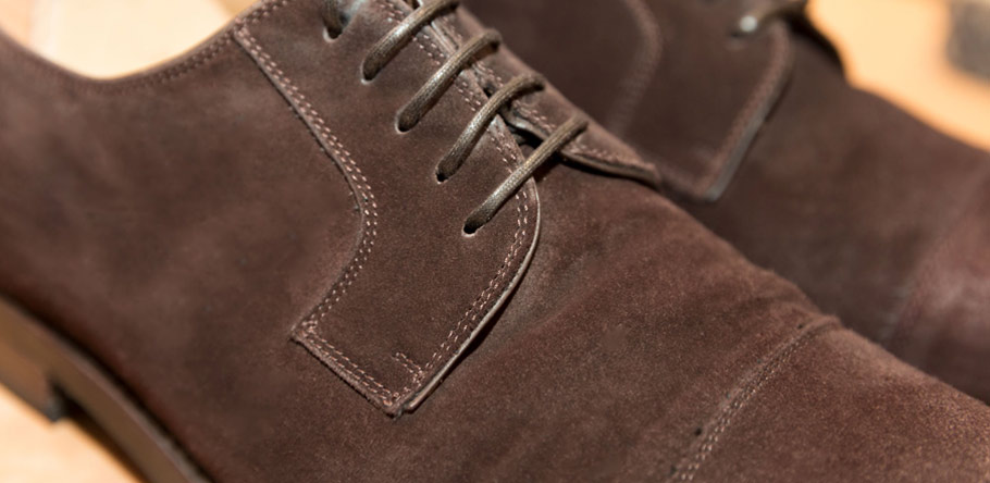 Limpieza de zapatos de ante