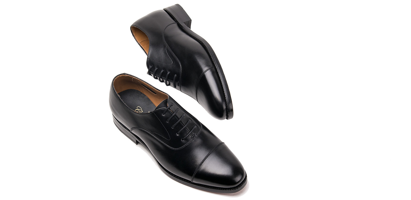 The Bogart: Oxford Black Shoe | Crownhill Shoes